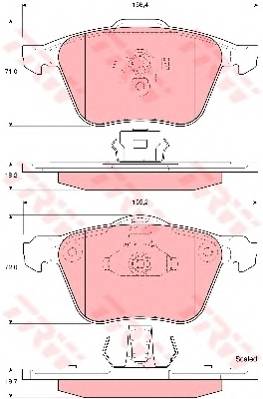 TRW GDB1576 Комплект гальмівних колодок,