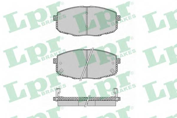 LPR 05P1375 Комплект тормозных колодок,