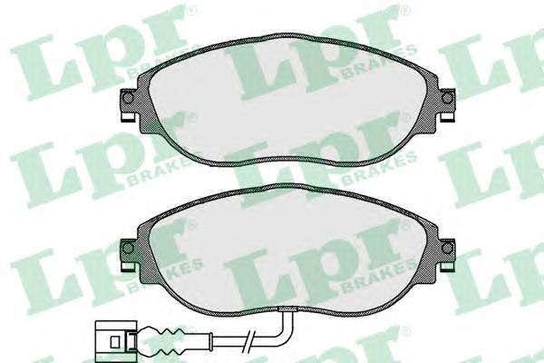 LPR 05P1734 Комплект тормозных колодок,