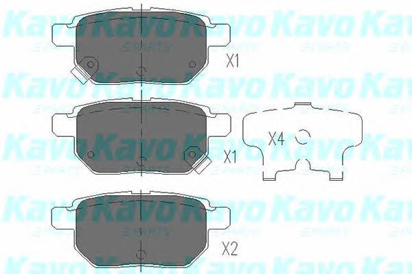 KAVO PARTS KBP-9025 Комплект тормозных колодок,