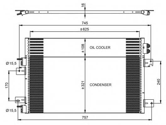 NRF 350031 Конденсатор, кондиционер