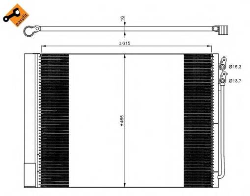 NRF 350033 Конденсатор, кондиционер