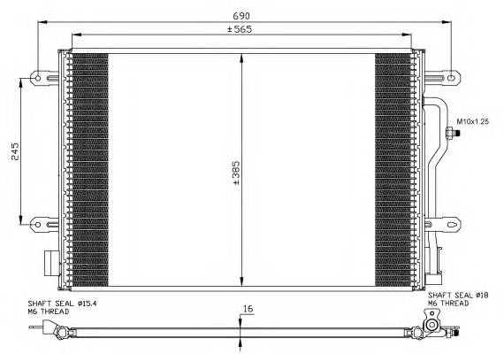 NRF 35465 Конденсатор, кондиционер