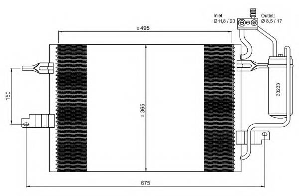 NRF 35599 Конденсатор, кондиционер