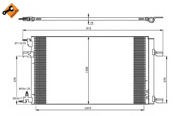 NRF 35919 Конденсатор, кондиционер