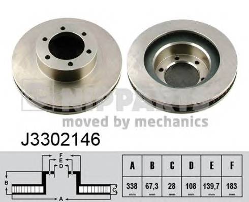 NIPPARTS J3302146 Тормозной диск