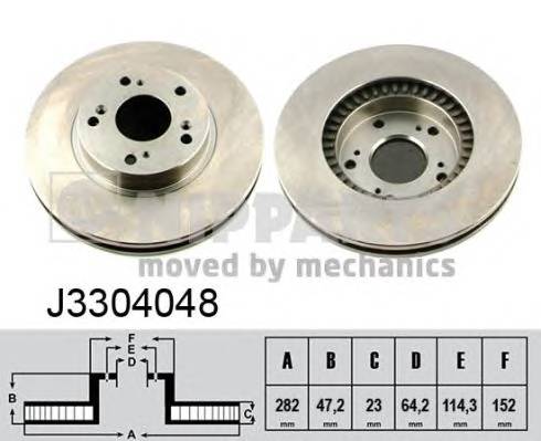 NIPPARTS J3304048 Гальмівний диск