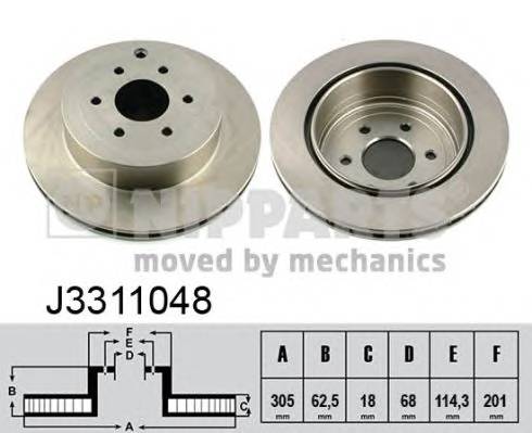 NIPPARTS J3311048 Тормозной диск