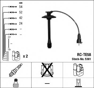 NGK 5361 Комплект проводов зажигания