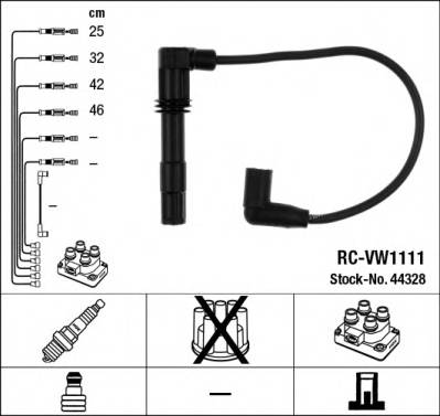 NGK 44328 Комплект проводов зажигания