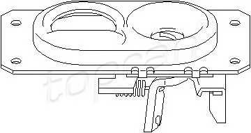 TOPRAN 107 406 Замок капота