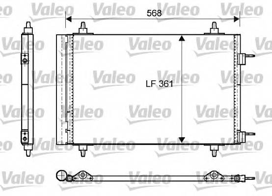 VALEO 818170 Конденсатор, кондиционер