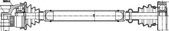 GSP 203001 Приводной вал