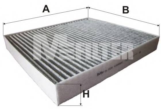 MFILTER K9086C Фільтр салону, вугільний