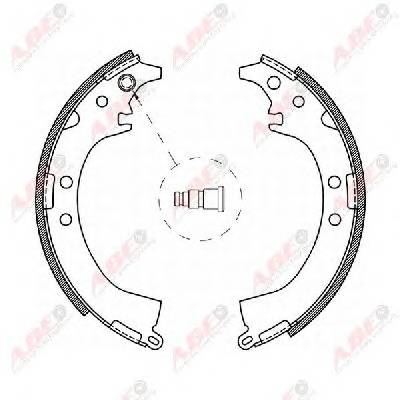 ABE C02061ABE Комплект гальмівних колодок