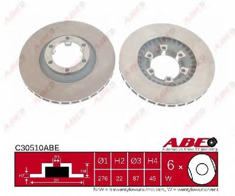 ABE C30510ABE Тормозной диск