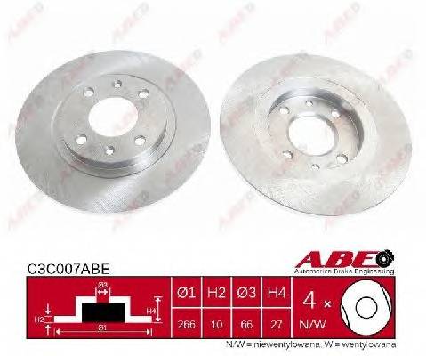 ABE C3C007ABE Тормозной диск