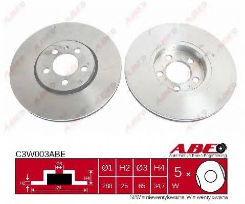 ABE C3W003ABE Тормозной диск