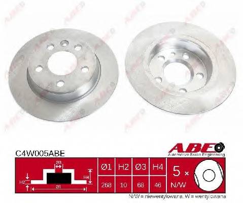 ABE C4W005ABE Тормозной диск