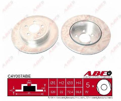 ABE C4Y007ABE Тормозной диск