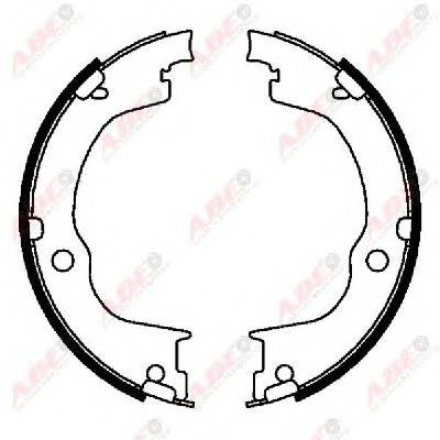 ABE CRX002ABE Комплект гальмівних колодок,