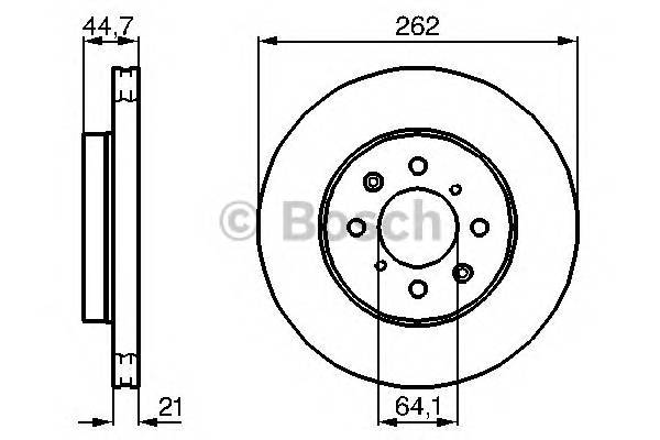 BOSCH 0 986 478 174 Гальмівний диск