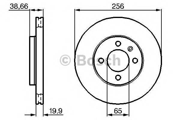 BOSCH 0 986 478 308 Гальмівний диск