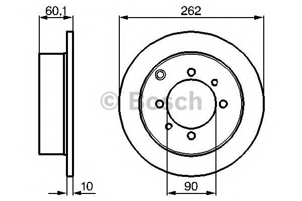 BOSCH 0 986 478 655 Тормозной диск