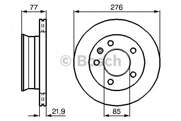 BOSCH 0 986 478 849 Тормозной диск