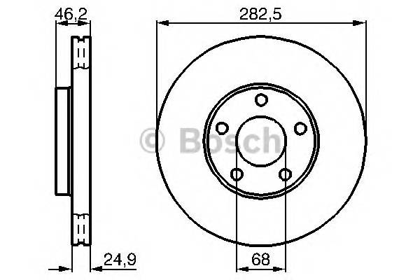 BOSCH 0 986 478 872 Гальмівний диск