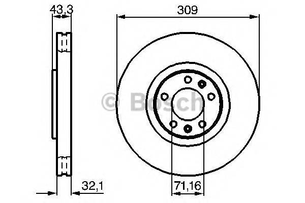 BOSCH 0 986 479 027 Тормозной диск