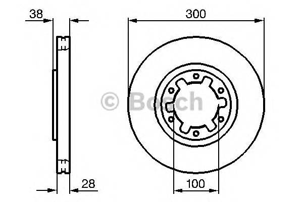 BOSCH 0 986 479 031 Тормозной диск