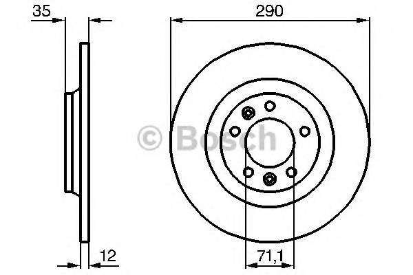 BOSCH 0 986 479 194 Тормозной диск