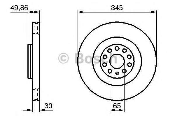 BOSCH 0 986 479 204 Тормозной диск