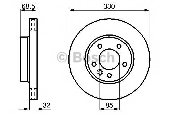 BOSCH 0 986 479 248 Тормозной диск