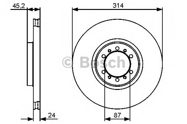 BOSCH 0 986 479 469 Гальмівний диск