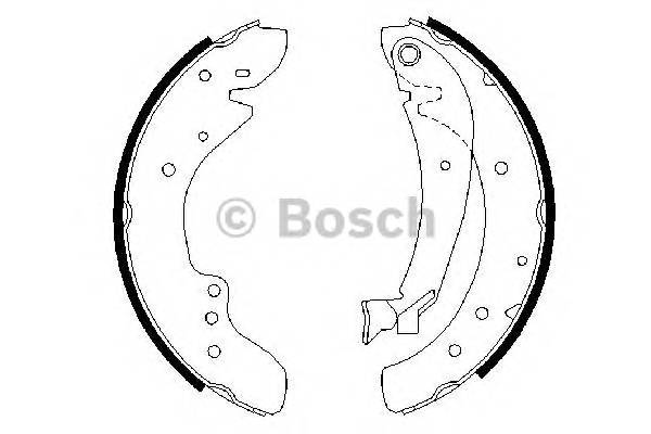 BOSCH 0 986 487 521 Комплект гальмівних колодок