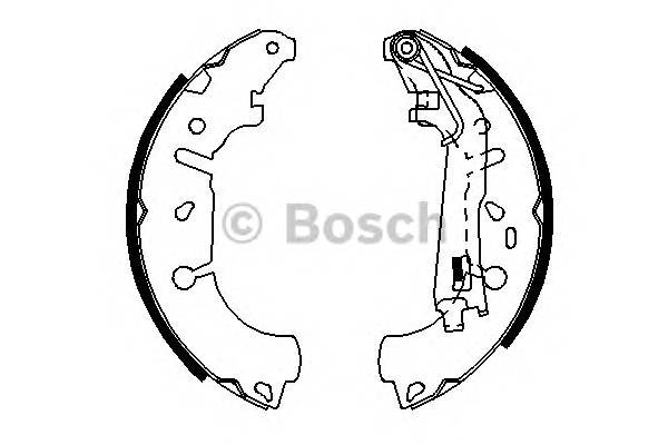 BOSCH 0 986 487 703 Комплект гальмівних колодок