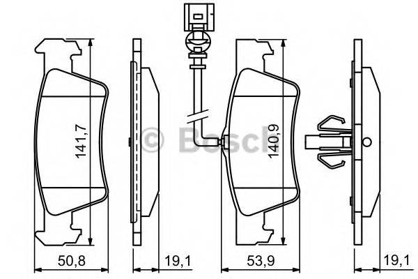 BOSCH 0 986 494 309 Комплект тормозных колодок,