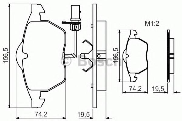 BOSCH 0986495232 Гальмівні колодки