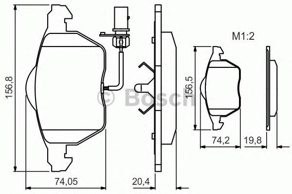 BOSCH 0986495241 Гальмівні колодки