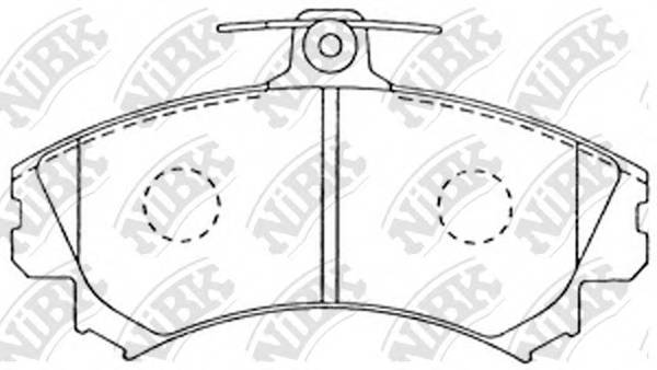 NiBK PN3090 Колодки гальмівні дискові