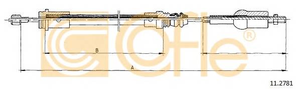COFLE 11.2781 Трос зчеплення