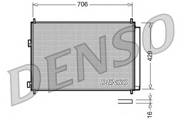 DENSO DCN50030 Конденсатор, кондиционер