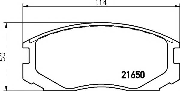 MINTEX MDB1722 Комплект тормозных колодок,