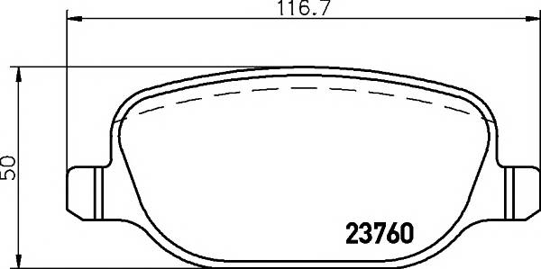 MINTEX MDB2624 Комплект гальмівних колодок,