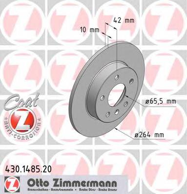 ZIMMERMANN 430.1485.20 Гальмівний диск