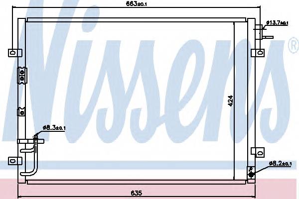 NISSENS 94636 Конденсатор, кондиционер