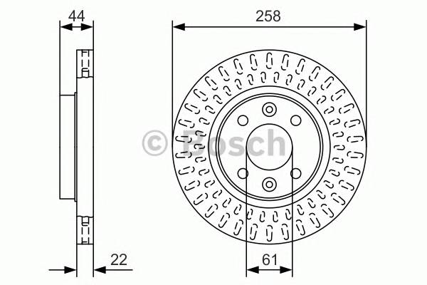 BOSCH 0986479A86 Тормозной диск