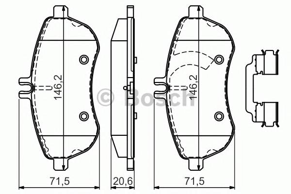 BOSCH 0986494667 KLOCKI HAMAKCES BOSCH